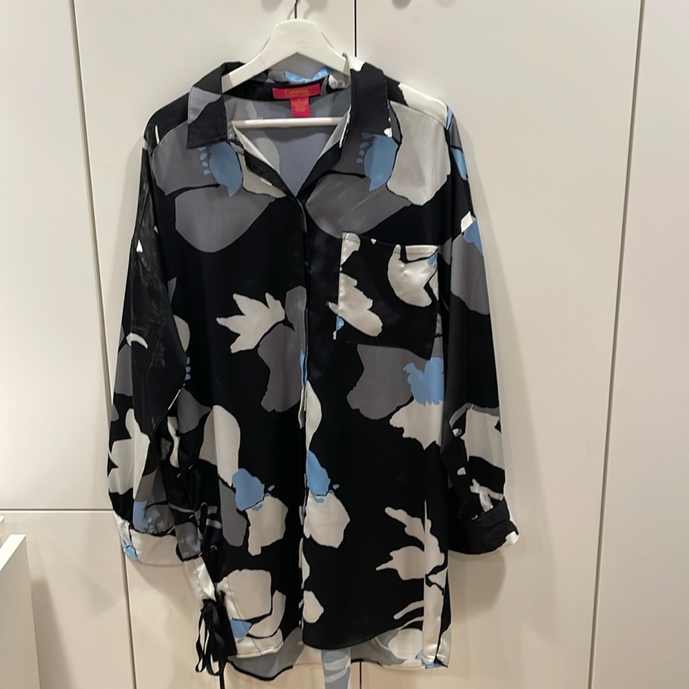 Tunic top, long, size L